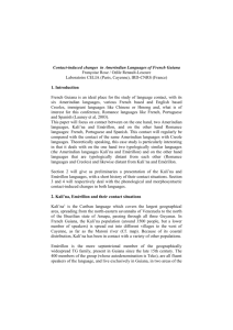 Language contact between Amerindian Languages - Hal-SHS