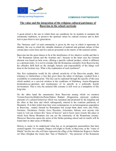 Valorizarea si integrarea patrimoniului cultural religios al Bucovinei
