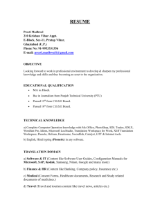 RESUME - Translation