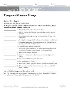 CH 15 Study Guide anSwer Key