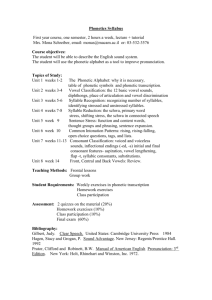 Phonetics