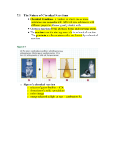 Chemical Reactions