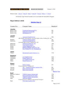 SCN Membership Roster - Security Cargo Network