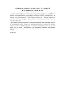 MAJOR CHARACTERISTICS OF STRUCTURAL ADJUSTMENT IN