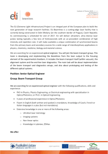 DPT97 – Senior Optical Engineer - ELI – extreme light infrastructure