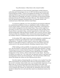 Texas Revolution: A Short Intro to the Armed Conflict