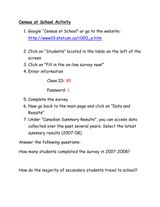 Census at School Activity