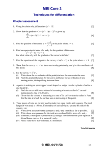 Techniques for differentiation