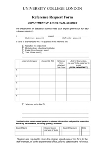 Reference Request Form (Word)
