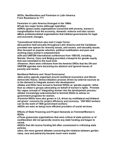 NGOs and Feminism in Latin America