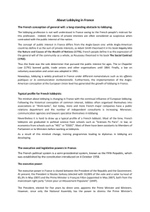 Lobbying in France