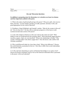 Beowulf Discussion Questions - Ms. Dunn`s AP English Literature