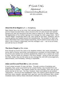 Book synopses - North Thurston Public Schools