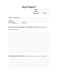 Book Report Form