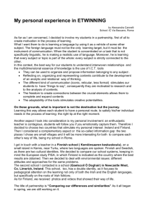 My personal experience in ETWINNING