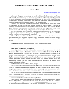borrowings in the middle english period