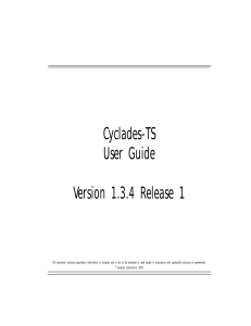 Cyclades-TS User Guide Version 1.3.4 Release 1