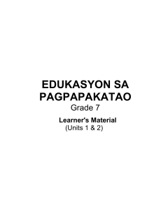 edukasyon sa pagpapakatao