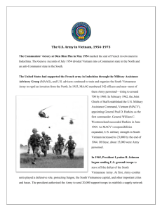 The US Army in Vietnam, 1954-1973