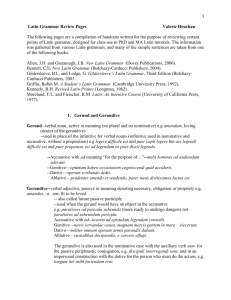 Summary of Subjunctive Uses
