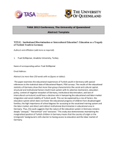 TITLE: Institutional Discrimination or Intercultural Education?