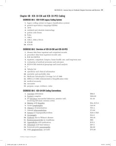 EXERCISE 6B-1 ICD-9-CM Legacy Coding System