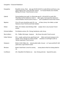 Evangeline – Character Breakdown Evangeline: Beautiful, strong