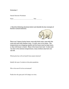 Natural selection worksheet 1 - Summer Research Program for