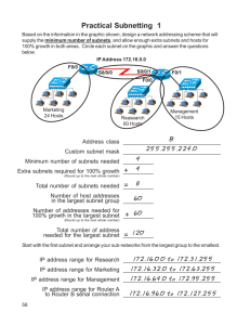 Ip Addressing and Subnetting Workbook