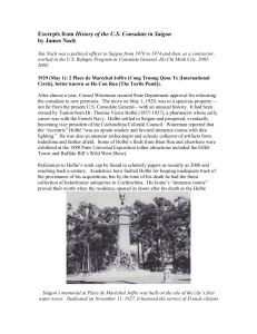 Excerpts from History of the U.S. Consulate in Saigon
