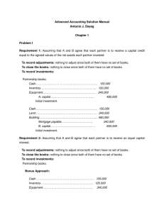 Advanced Accounting Solution Manual Antonio J. Dayag Chapter 1