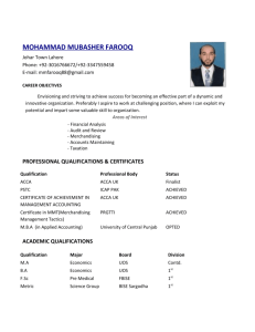 MOHAMMAD MUBASHER FAROOQ