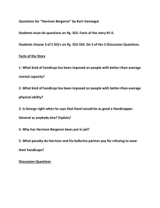 Questions for “Harrison Bergeron” by Kurt Vonnegut Students must