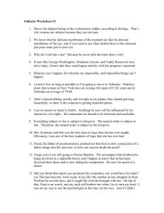 Fallacies Worksheet #1