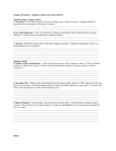 Chapter 18 Section 3 - Japanese Culture and Societyx