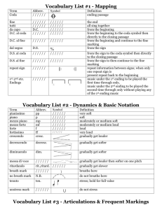 Vocabulary Master List