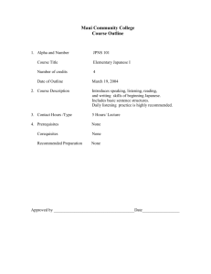 Daily homework assignments - University of Hawai'i Maui College