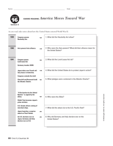 GUIDED READING America Moves Toward War
