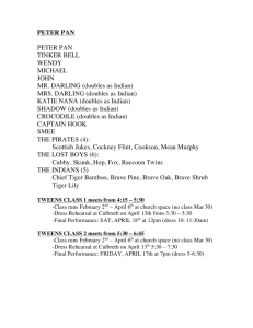 PETER PAN SCRIPT