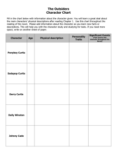 character analysis chart the_outsiders