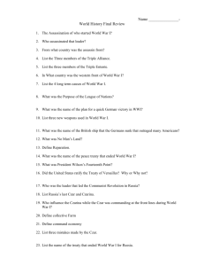 World History Final Review