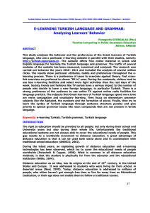 e-learning Turkish