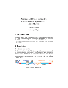 Deutsches Elektronen-Synchrotron Summerstudent