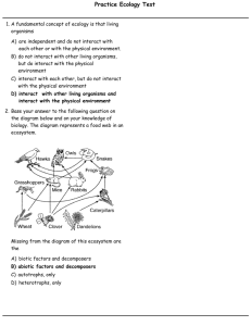 Practice Ecology Test