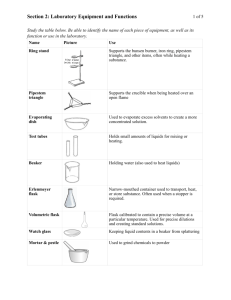 Section 2 - Laboratory Equipment and Functions