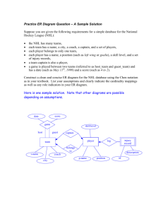 Practice ER Diagram Question – A Sample Solution Suppose you