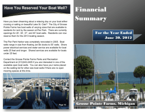 Financial Summary - City of Grosse Pointe Farms