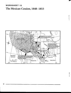 The Mexican Cession, 1848-1853