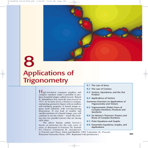 Applications of Trigonometry