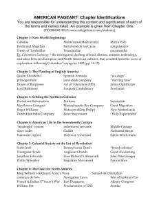 AMERICAN PAGEANT: Chapter Identifications